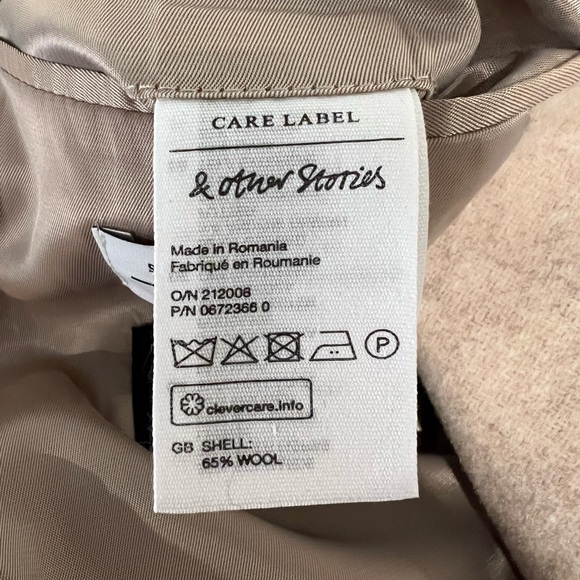 & Other Stories wool blazer coat - Picture 9 of 10